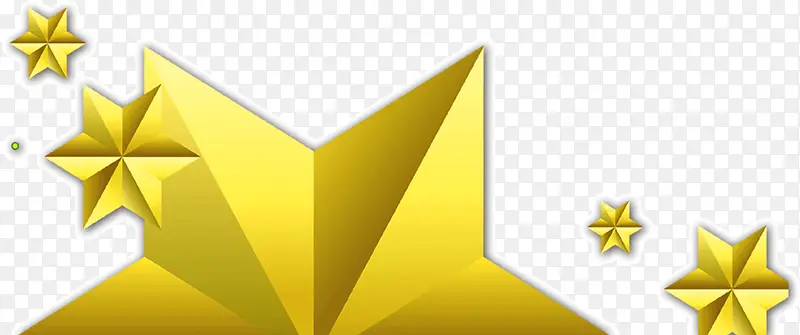 金色创意多边形质感六角立体六角
