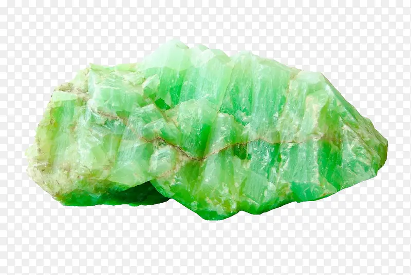 绿色晶莹质朴淘宝翡翠原石免抠图