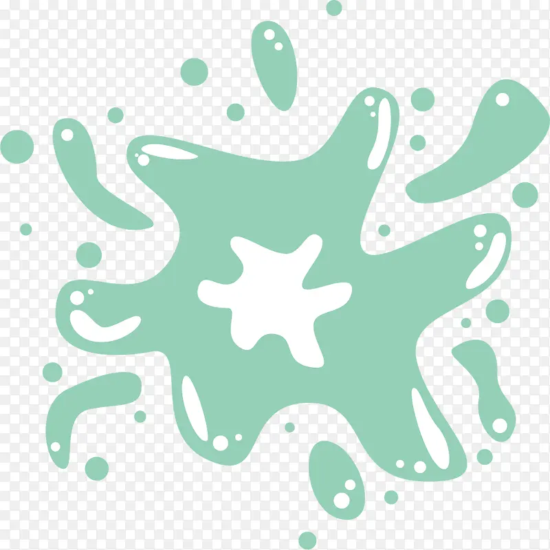 一滩水矢量卡通风格