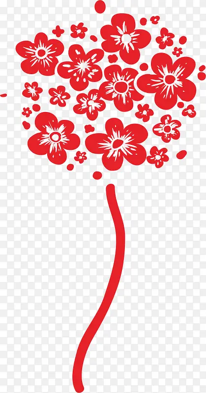 花朵中国风式底纹