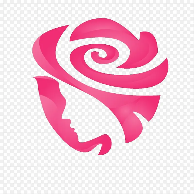 花朵创意女性减肥logo