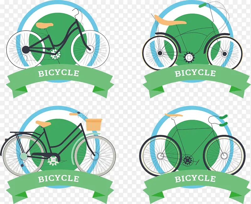绿色骑行logo设计
