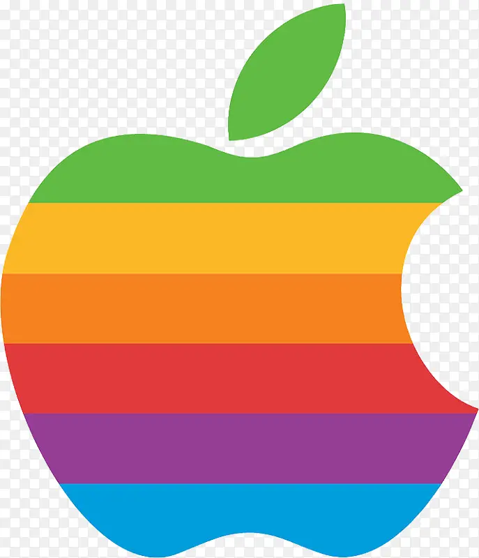 彩虹色苹果logo