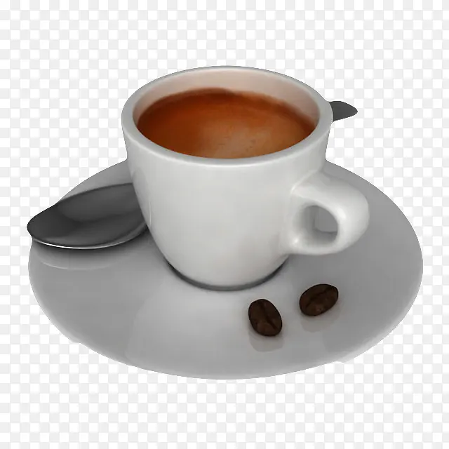咖啡豆咖啡盘子浓缩咖啡