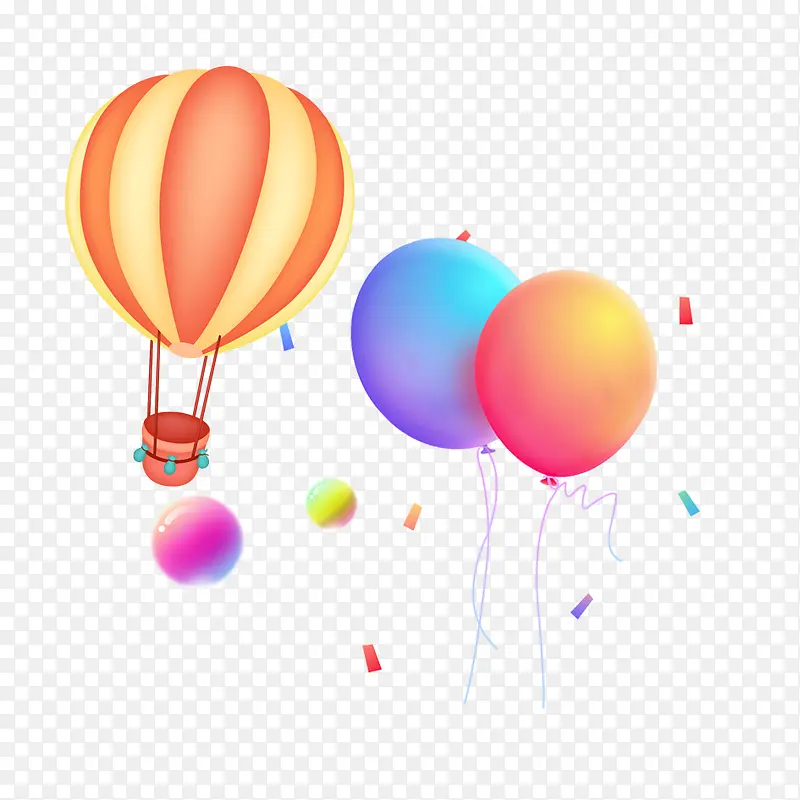 色彩气球素材