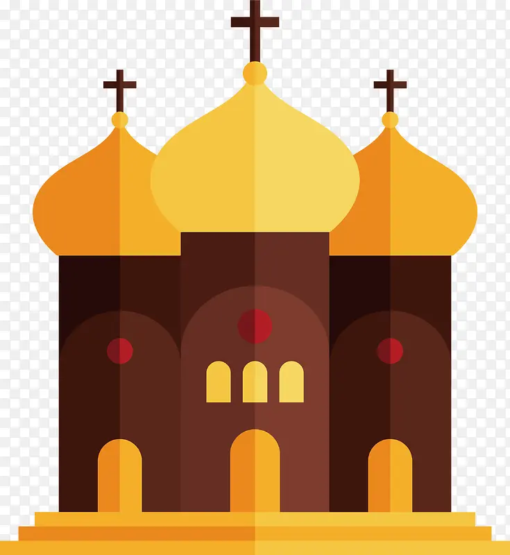 彩色清真寺设计图标