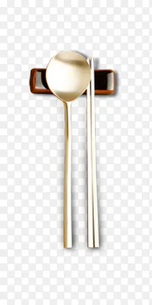简约筷子勺子装饰图