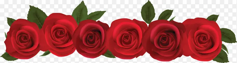 红色玫瑰花模板下载