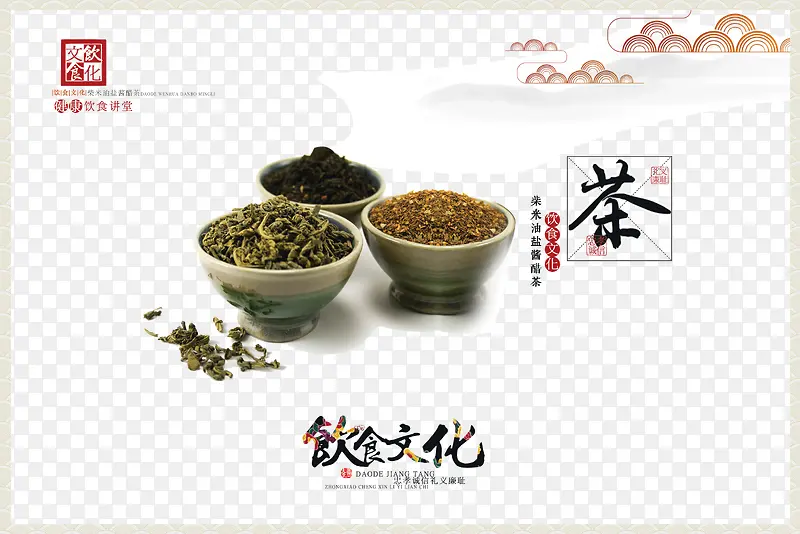 中国传统饮食文化宣传海报之茶