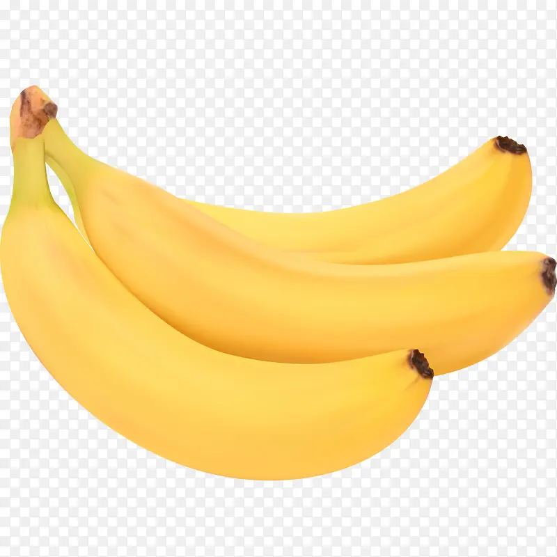 黄色的香蕉设计矢量图