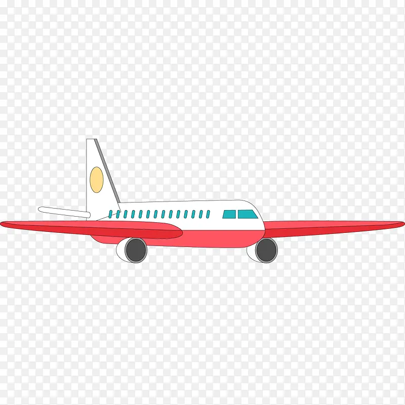 扁平化飞机航班设计矢量图