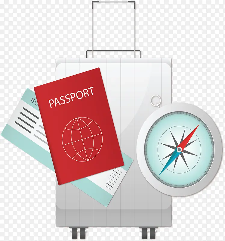 旅游季护照飞机票