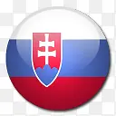 斯洛伐克国旗国圆形世界旗