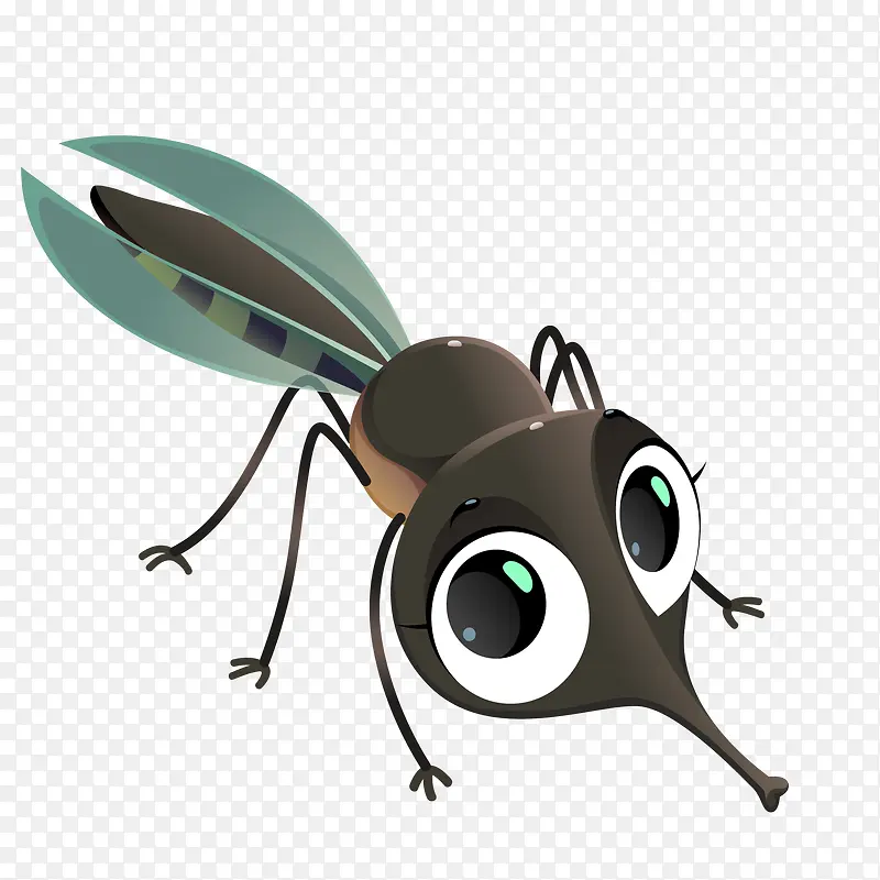 卡通可爱的小蚊子