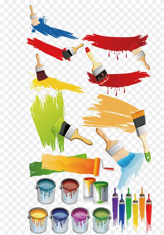 彩色油漆图片PNG图片素材下载_图片编号qnrxovwq-免抠素材网