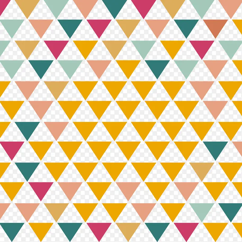 彩色三角形矢量图