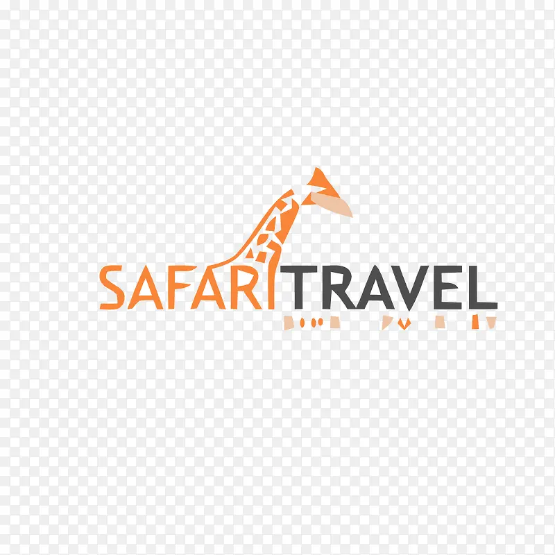 长颈鹿旅游图标logo