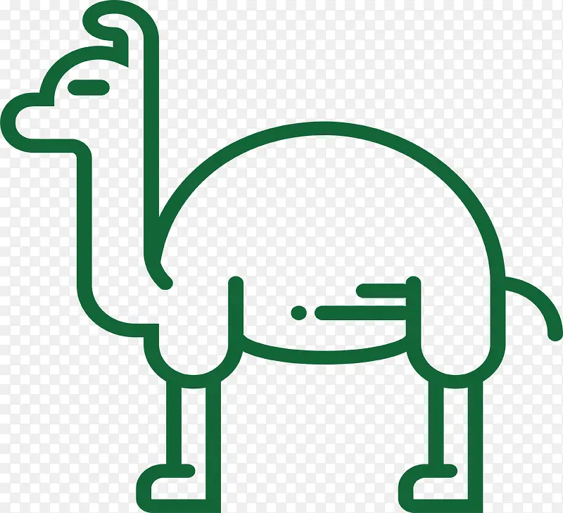 绿色骆驼图标