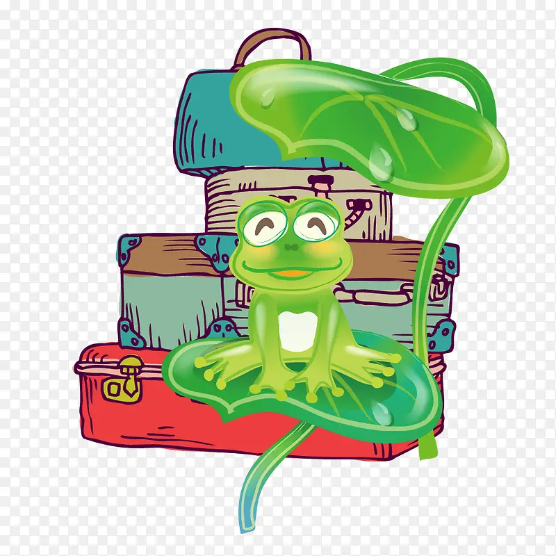 时尚旅行青蛙设计卡通旅行青蛙素