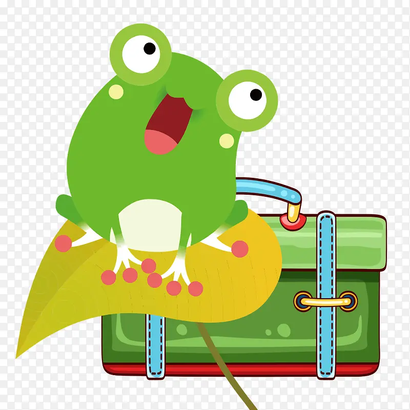 时尚旅行青蛙设计卡通旅行青蛙素