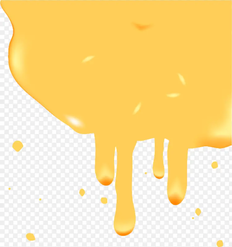 黄色油漆泼墨