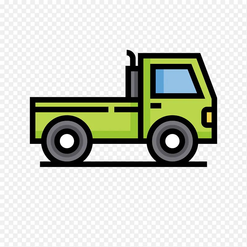 绿色卡车图标