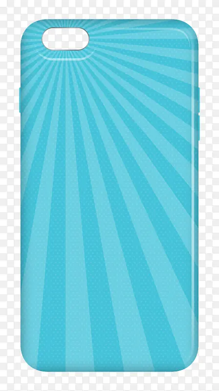 蓝色简约手机壳图案设计