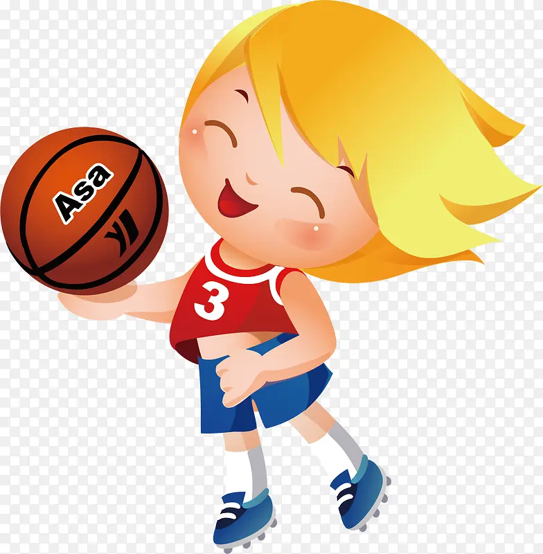 篮球玩球女孩运动海报矢量素材