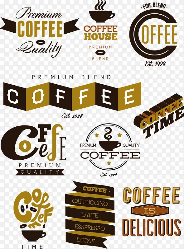 咖啡设计矢量图片