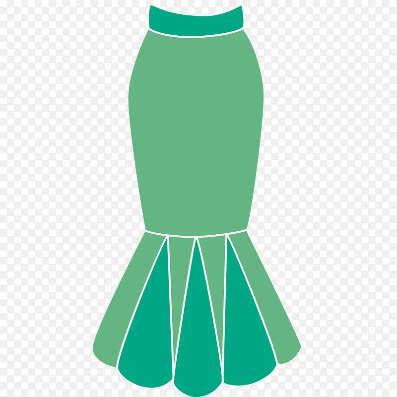 绿色半身裙