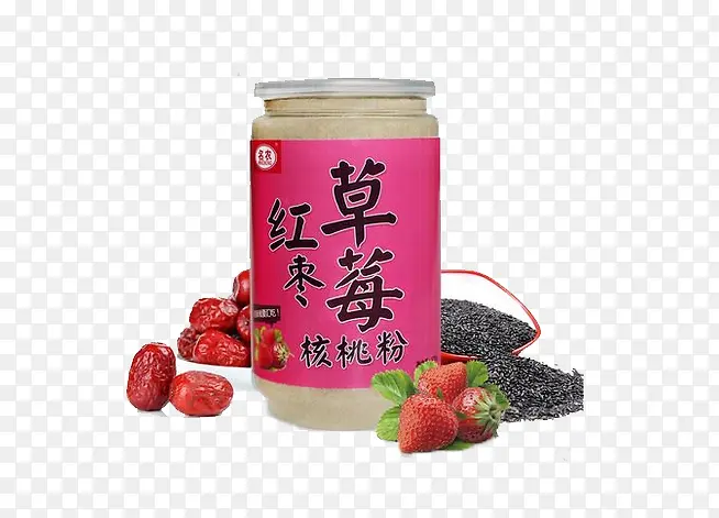 草莓红枣南瓜核桃粉