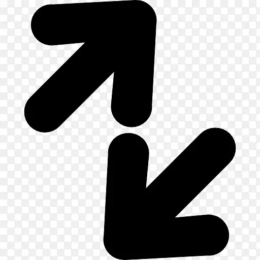 双箭头的轮廓图标