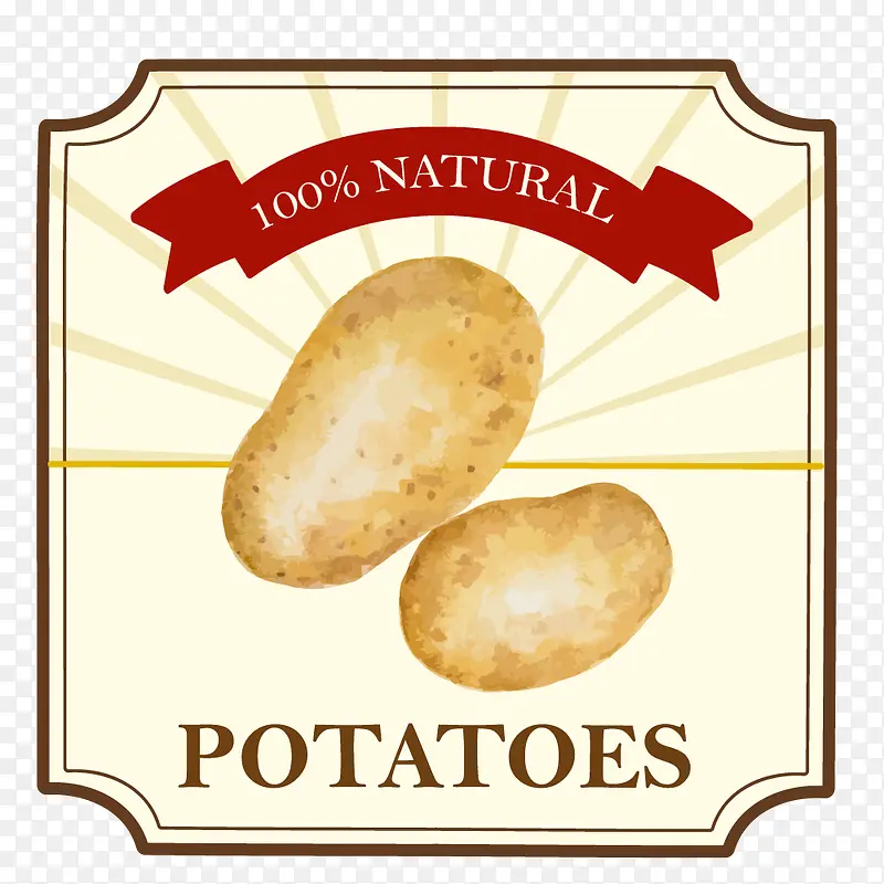 土豆标签PNG下载