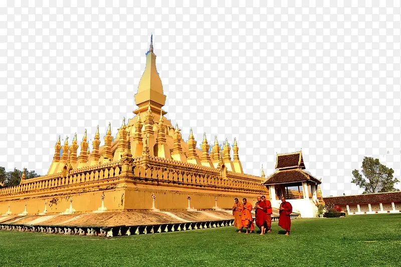 泰国金色寺庙风景