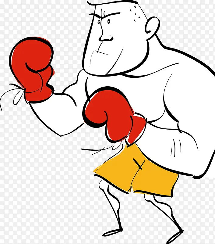 拳击运动插画