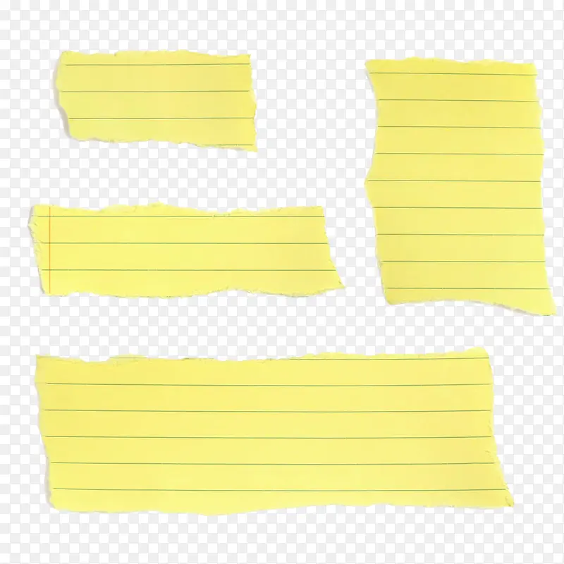 黄色课本纸碎片