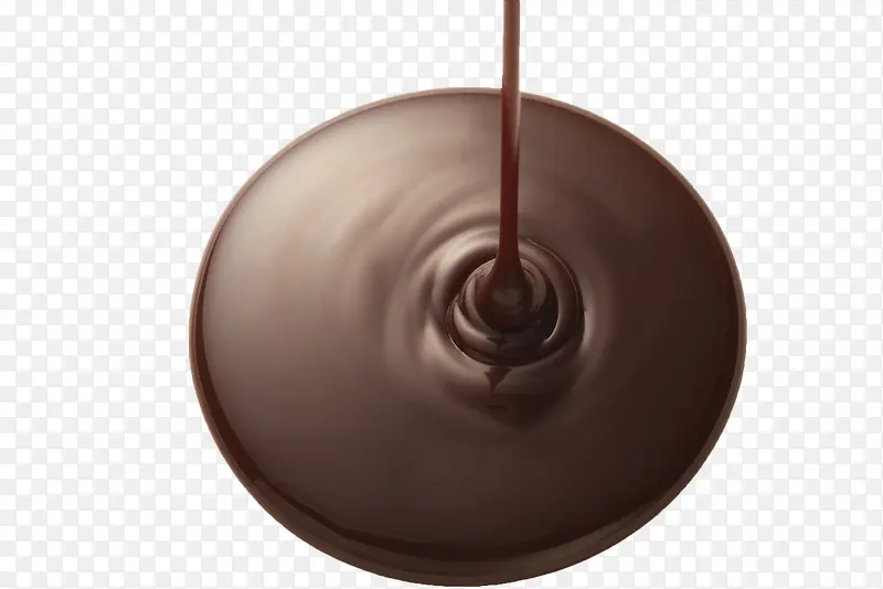 圆形旋涡巧克力浆