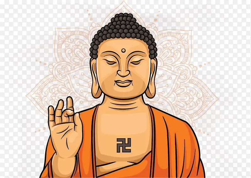 闭着眼睛的佛祖
