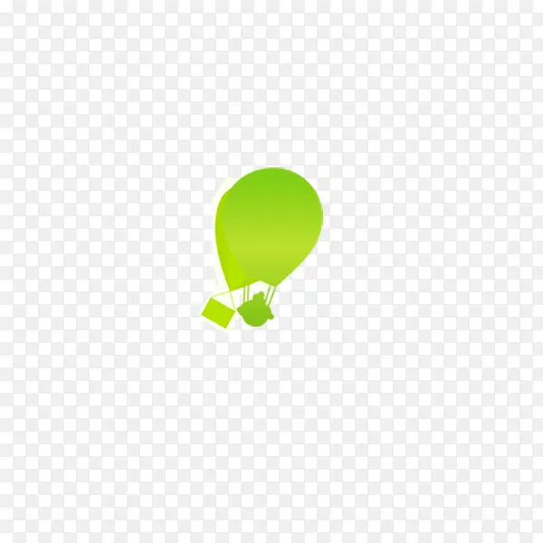 绿色手绘气球