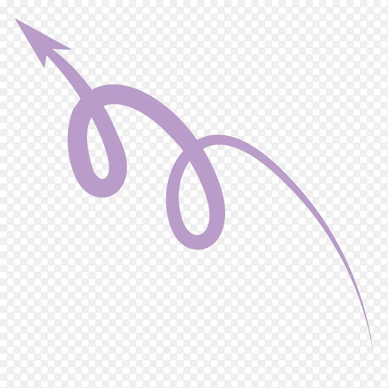 创意紫色蛇形箭头矢量素材
