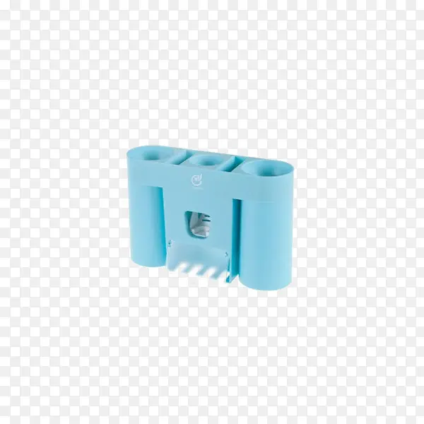 创意牙刷架多功能强力粘胶天蓝色
