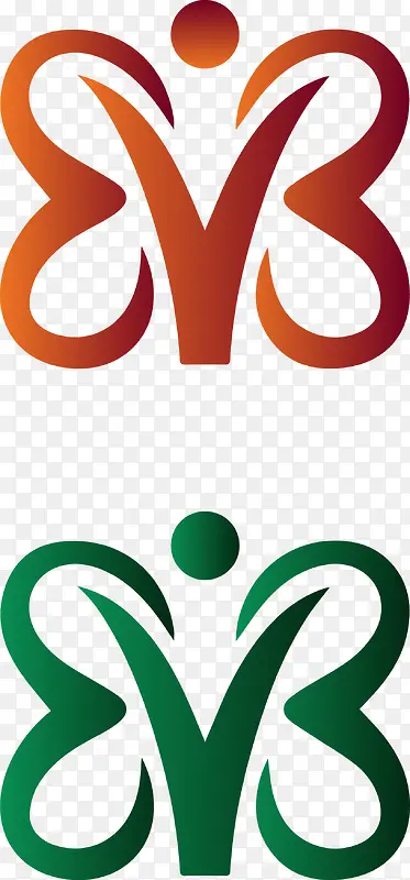 矢量人形logo