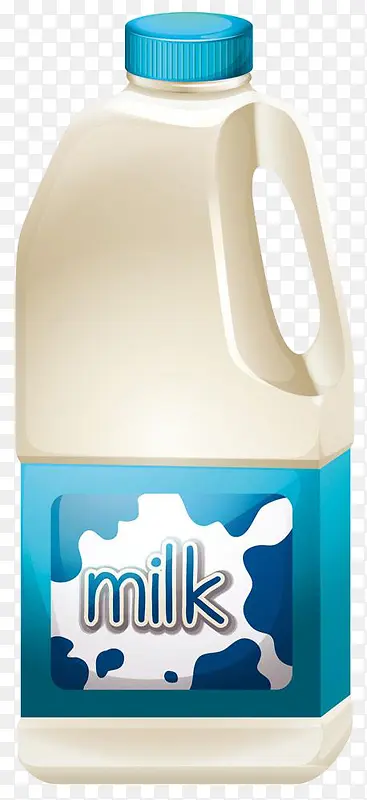卡通桶装牛奶