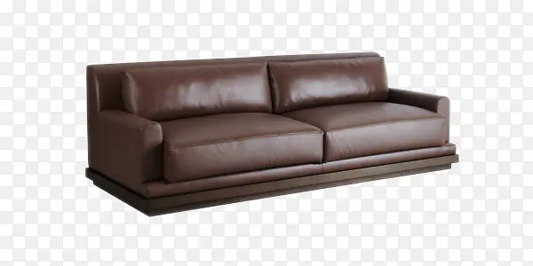 棕色真皮沙发