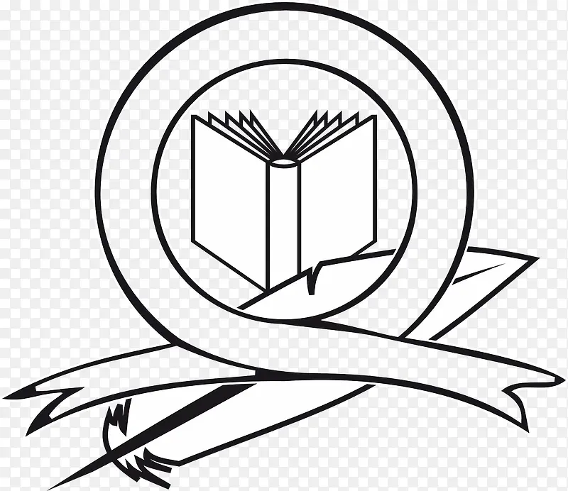 展开的书logo