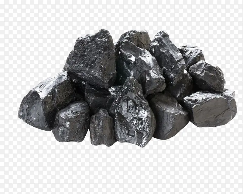 黑色反光煤炭块