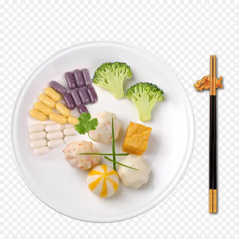 食材摆盘