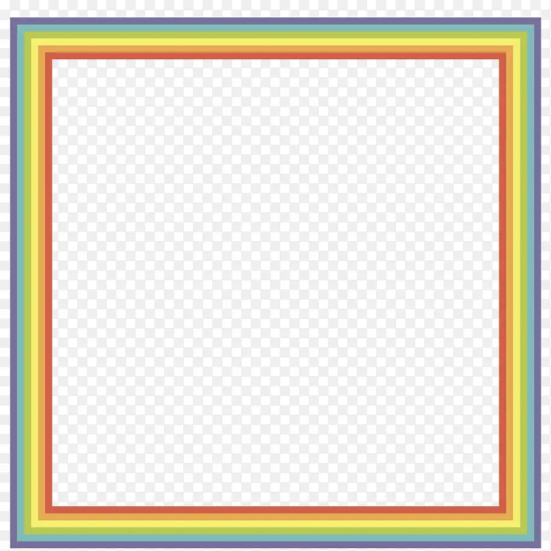 彩色方形边框元素