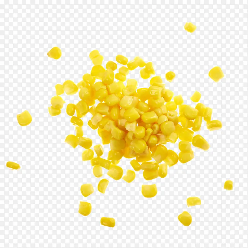 金黄色的玉米颗粒