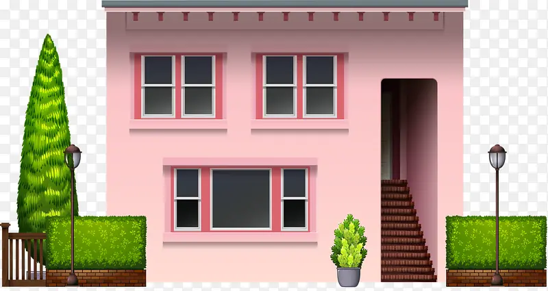 粉红色房子